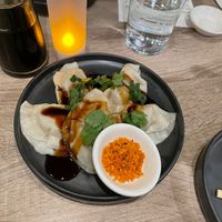 Five Spice Chick’n Dumplings  at Beyond Sushi in New York City