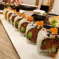 Spicy tuna sushi  at Beyond Sushi in New York City