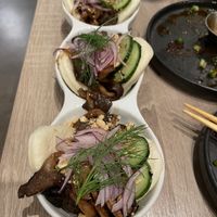 Smoked oyster mushroom bao  at Beyond Sushi in New York City