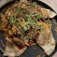 Truffle dumplings (a little spicy)  at Beyond Sushi in New York City