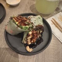 Nutty butter wrap  at Beyond Sushi in New York City