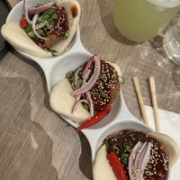 Chicken bao (only order if you like spice lol!)  at Beyond Sushi in New York City