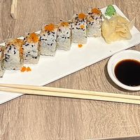 Spicy “tuna” roll  at Beyond Sushi in New York City