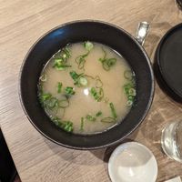 Miso soup at Beyond Sushi in New York City
