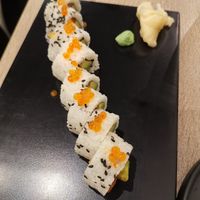 Maki roll with 'salmon' at Beyond Sushi in New York City