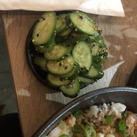 Picked cucumber cold dish   at Beyond Sushi in New York City