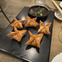 Special - jackfruit ‘crab’ & cream cheese wontons  at Beyond Sushi in New York City