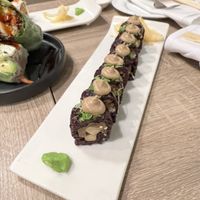 Mushroom roll  at Beyond Sushi in New York City