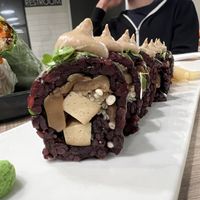 Mushroom roll interior   at Beyond Sushi in New York City