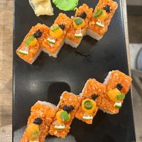 Oshizushi Spicy “Salmon”  at Beyond Sushi in New York City