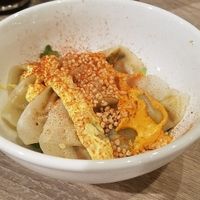 Seasonal dumplings - just get them!! at Beyond Sushi in New York City