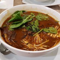Mushroom soup at Beyond Sushi in New York City