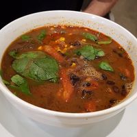 Chili soup at Beyond Sushi in New York City