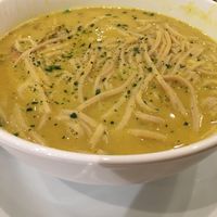 coconut curry noodle soup at Beyond Sushi in New York City