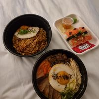 Shoyu Ramen and Salmon Nigiri at Beyond Sushi in New York City