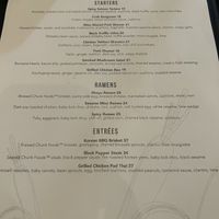 Menu  at Beyond Sushi in New York City