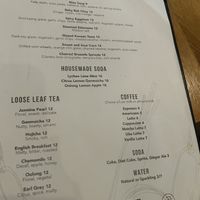 Menu  at Beyond Sushi in New York City