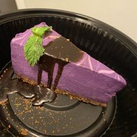 Ube Cheesecake , carry out 😋😍  at Beyond Sushi in New York City