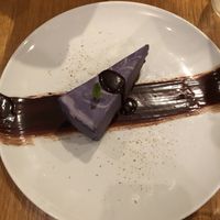 Ube cheesecake  at Beyond Sushi in New York City