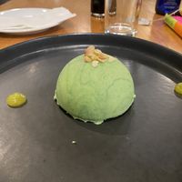 pandan mousse cake  at Beyond Sushi in New York City