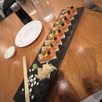 Oshizushi Spicy Salmon  at Beyond Sushi in New York City