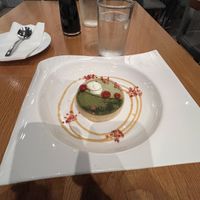 Matcha strawberry tart  at Beyond Sushi in New York City
