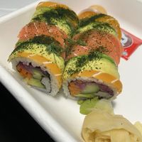 Rainbow roll  at Beyond Sushi in New York City