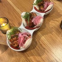 Chicken bao   at Beyond Sushi in New York City