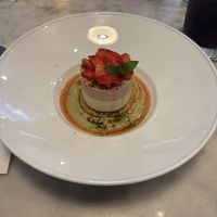 Strawberry cheesecakee  at Beyond Sushi in New York City