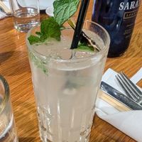 Lychee soda at Beyond Sushi in New York City