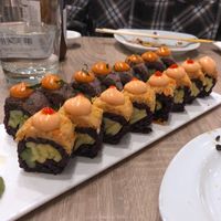 Fiesta & Spicy Mango rolls at Beyond Sushi in New York City