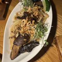 Black truffle udon at Beyond Sushi in New York City