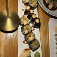 Spicy jackfruit crab roll at Beyond Sushi in New York City