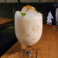 Coconut lemonade at Beyond Sushi in New York City