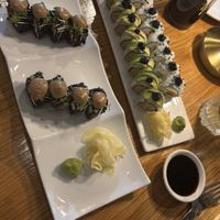 Mighty Mushroom, Philadelphia & Charred Avocado  at Beyond Sushi in New York City