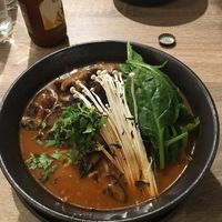 Chlli mushrom soup😄👍 at Beyond Sushi in New York City