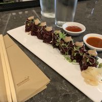 Mushroom sushi, very good! at Beyond Sushi in New York City