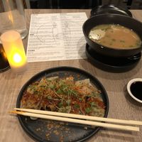 Miso soup  at Beyond Sushi in New York City