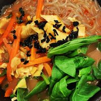 Miso soup  at Beyond Sushi in New York City