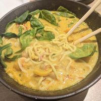 spicy curry ramen at Beyond Sushi in New York City