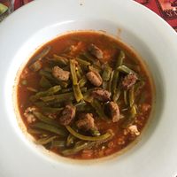 Nopal with chicharron  at Corazon Saludable in Puerto Vallarta
