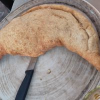 Fried vegan Calzone at Birra & Farina in Castelletto Sopra Ticino