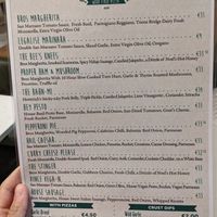 Only two vegan pizzas: Marinara (without cheese) and Vince Vega-n at The Dough Bros in Galway