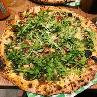 Vegan pesto pizza (incredible!)  at The Dough Bros in Galway