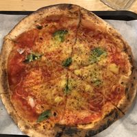 Vegan marinara pizza  at The Dough Bros in Galway
