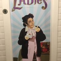 Mrs Doyle welcomes you to the ladies!  at The Dough Bros in Galway