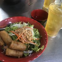 Bun cha gio and tra da - so delicious!! at Chi Cu in Ho Chi Minh City