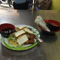 noodeles and spring rolls  at Chi Cu in Ho Chi Minh City