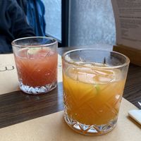 Fresh juices  at Bistro Maha in Ljubljana