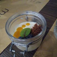 White chocolate cream at Bistro Maha in Ljubljana